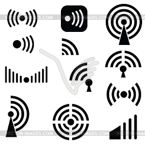 Radio waves - vector clipart