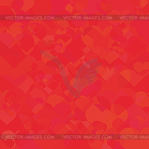 Red hearts - vector clipart / vector image