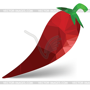 Red pepper - stock vector clipart