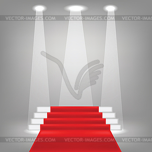 Red carpet - vector clipart / vector image