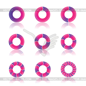 Cycling diagram - vector clip art