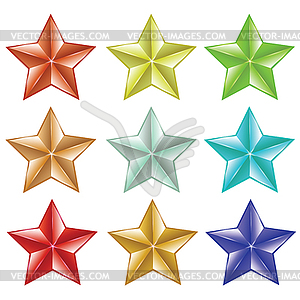 Set of stars - vector clipart