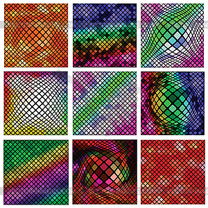 Mosaic backgrounds - vector image