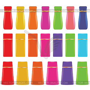 Cosmetic bottles - vector clip art