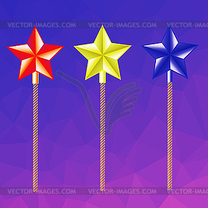 Magic wand - vector image