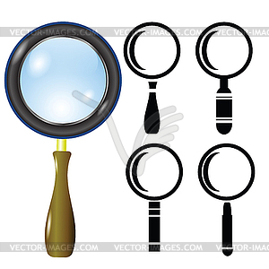 Magnifying glass - vector clipart
