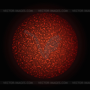 Red sphere - vector image