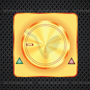 Control button - vector clipart / vector image