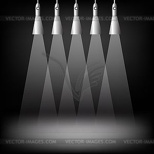 Spotlights - vector clipart / vector image