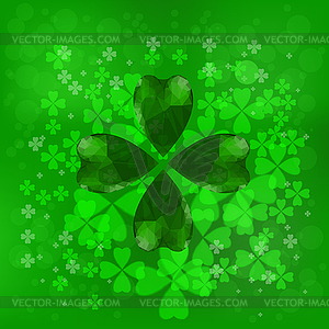 Clover background - vector clipart