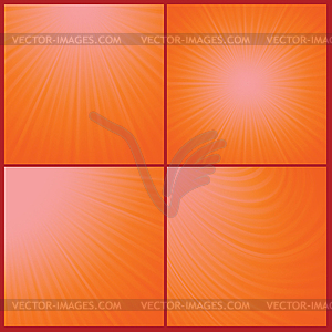 Оранжевый фон с апельсинами - векторный дизайн