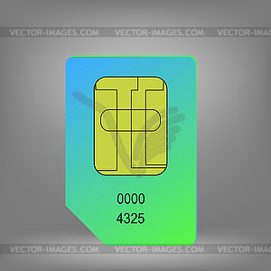 Sim Card - vector clipart