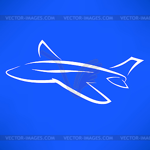 Airplane Icon - vector image