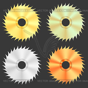 Circular Saw Discs - vector image