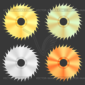 Circular Saw Discs - vector image