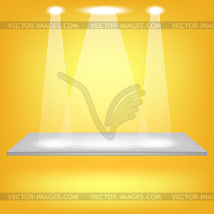 Empty Shelf - vector image