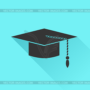 Graduation Cap Icon - vector clipart