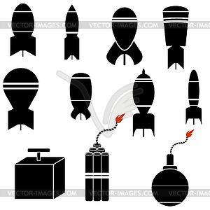 Bomb Icons - vector image