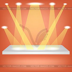 Empty Shelf - vector clipart