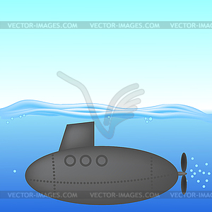 Подводная лодка - стоковый клипарт