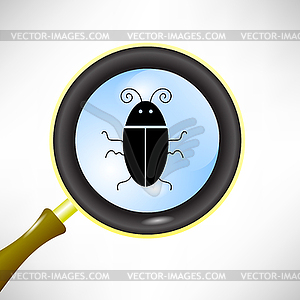 Computer Bug - stock vector clipart