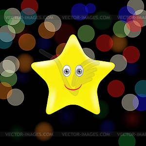 Yellow Star - vector clipart