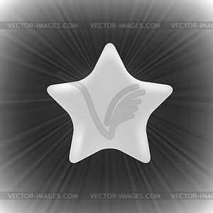 Grey Star - vector clipart