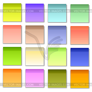 Colorful Papers for Notes - vector image