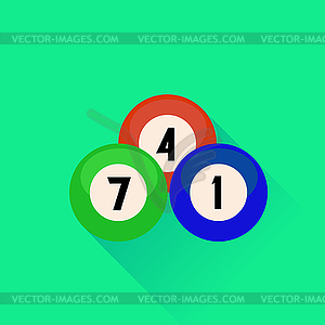 Billiard Balls Icon - vector clipart