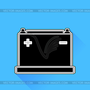 Car Battery Icon - vector clip art