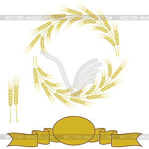 Желтый пшеницы - стоковый клипарт