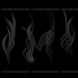 Grey Smoke - royalty-free vector clipart