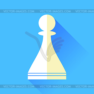 Chess Pawn Icon - vector image