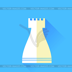 Rook Chess Icon - color vector clipart