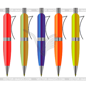 Colorful Pens - vector image