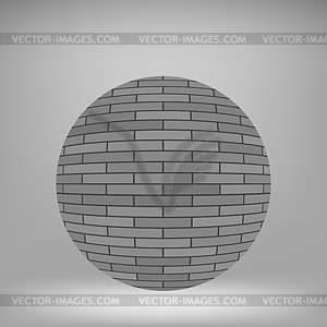 Brick Circle - vector image