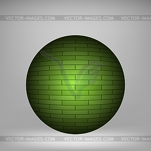 Brick Circle - vector clip art