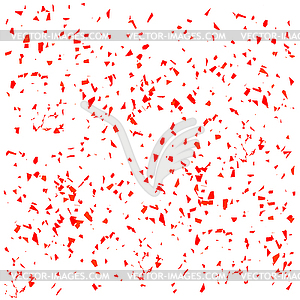 Red Confetti - vector image