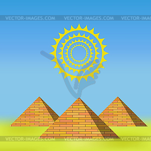 Pyramids - vector clipart