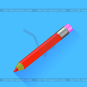 Red Pencil - vector image