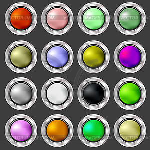 Colorful Buttons - vector image