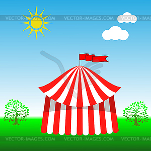 Circus Tent Icon - vector EPS clipart