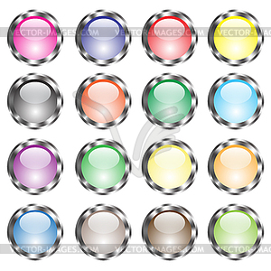Set of Buttons - vector image