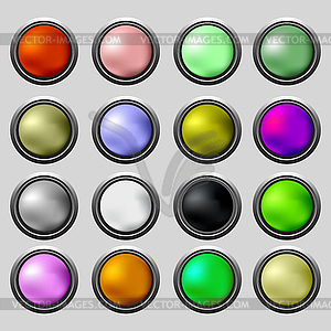 Set of Buttons - vector image