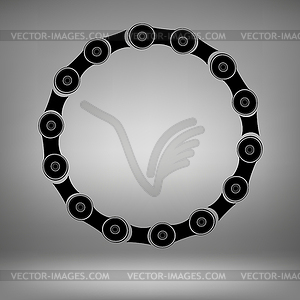 Circle Chain Frame - vector clipart