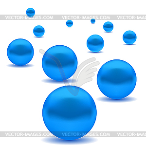 Blue Pearls - vector image