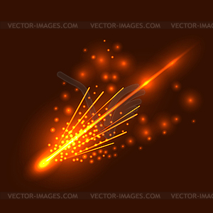 Falling Meteor - vector image