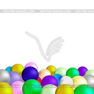 Colorful Spheres - color vector clipart