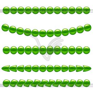 Green Necklace - vector clipart