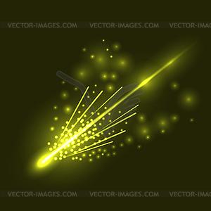 Falling Comet - vector clip art